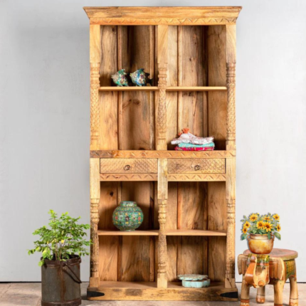 Hand Carved Fortti Bookshelf