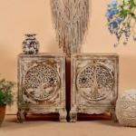 Tree Style Bedside Table Set of 2