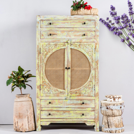 Hand Carving Oriental Style Cabinet