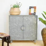 Hand Carving Accent Cabinet