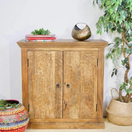 Hand Carving Levant Style Cabinet