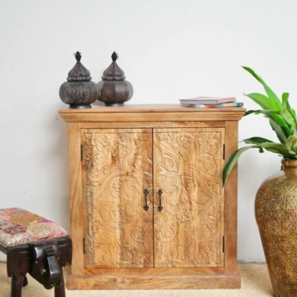 Hand Carving Bali Style Cabinet
