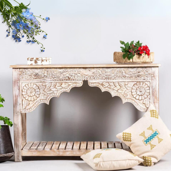 Floral Style Console Table