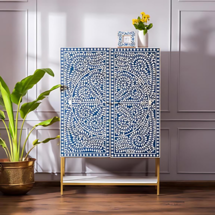 Vine Pattern Bar Cabinet