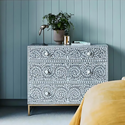 Cleo Bone Inlay Chest of Drawers