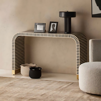 Lennox Bone Inlay Console Table