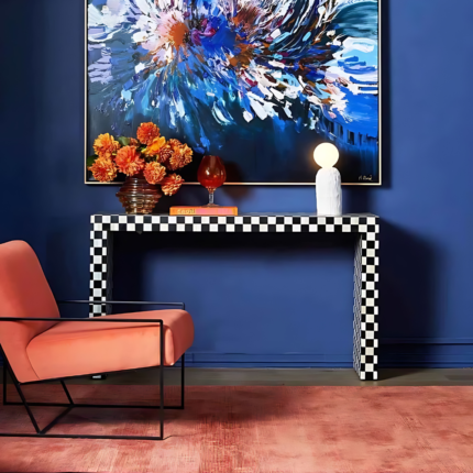 Maze Bone Inlay Console Table