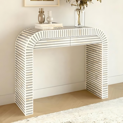 Bayside Bone Inlay Console Table