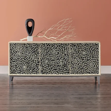 Petal Mosaic Bone Inlay Sideboard