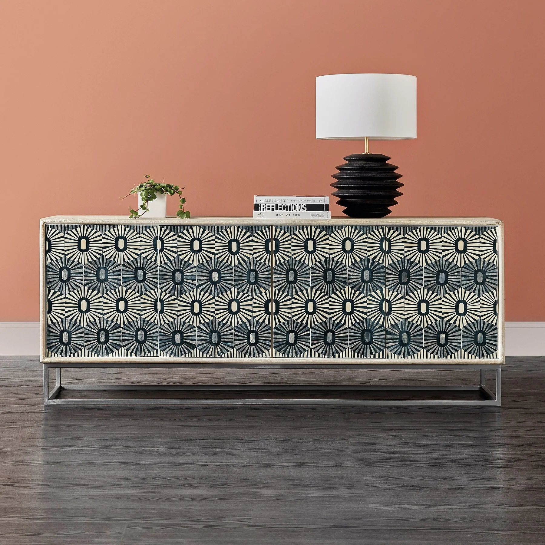 Deco Sun Bone Inlay Sideboard Deco Sun Bone Inlay Sideboard