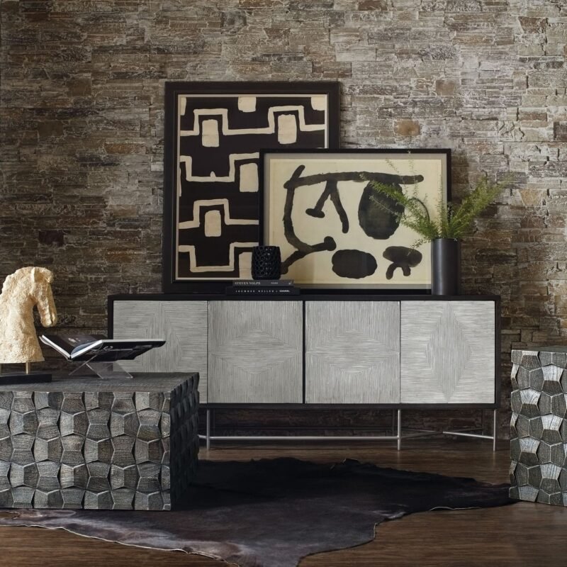 Fine Lines Bone Inlay Sideboard