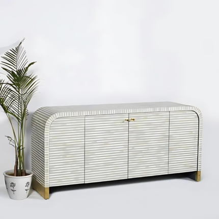 Waterfall Bone Inlay Sideboard