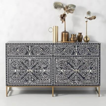 Jade Buffet Bone Inlay Sideboard
