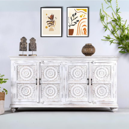 Colia Hand Carving Sideboard