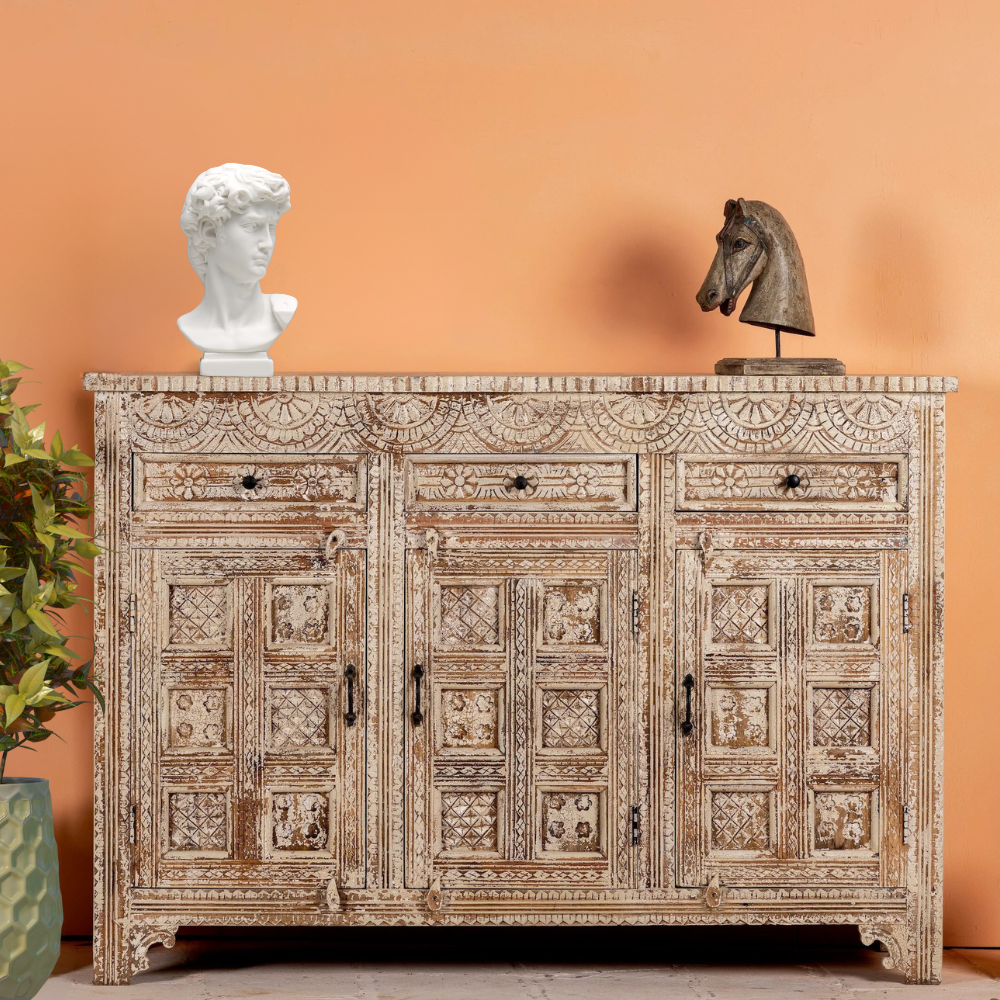 FCHCSB010 (1) Damchiya Hand Carving Sideboard