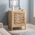 Hand Carved Powell Haven Side Table