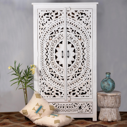 Lombok White Wash Wardrobe
