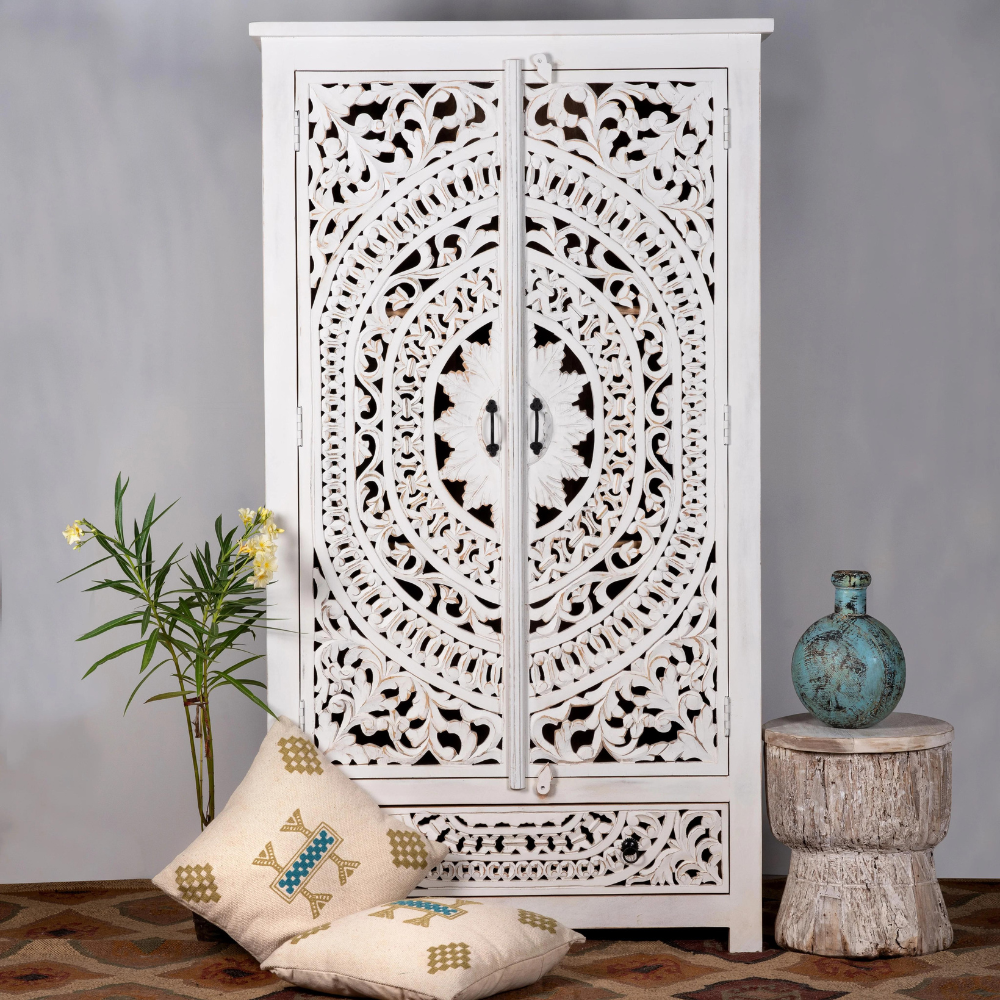 Lombok White Wash Wardrobe Lombok White Wash Wardrobe
