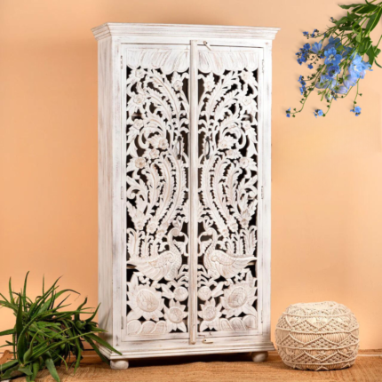 Floral With Peacock Wardrobe