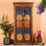 Hand Carved Vintage Wardrobe