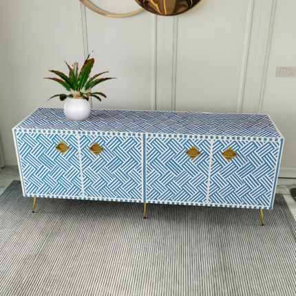 Optical Style TV Unit Cabinet