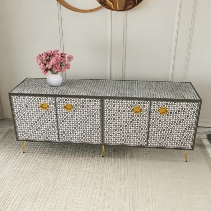 Geometric Flower Shape TV Cabinet